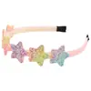Faixa de Cabelo Estrela Amor Colorida da Moda Faixa de Cabelo Arco-Íris Degradê Sereia Acessórios de Cabelo para Festa Infantil