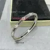 Pulseira de alta qualidade com borda de pérolas para mulheres, contas de ouro 18k, pulseira simples e lisa, empilhável, pulseira caleidoscópio, luxo leve
