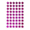 54 Pegatinas/Hoja Pegatinas de Estrella Holográfica 6 Colores Láser Smiley Estrella de Cinco Puntas Recompensa para Niños Pegatinas de Dibujos Animados