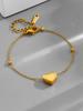 Pulsera de acero de titanio de moda que no se desvanece, trébol de cuatro hojas, para mujer, simple, de lujo ligero, estilo ins, tendencia, accesorios de joyería personalizados