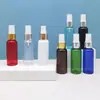 Botella de Spray de Aluminio Anodizado Redonda de 50 ml para Tónico, Loción y Sérum