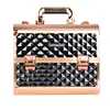 Estuche de Maquillaje de Doble Apertura, Caja de Almacenamiento para Productos de Cuidado de la Piel, Caja Portátil con Candado, Caja de Viaje, Caja de Almacenamiento, Caja de Herramientas