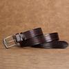 Nuevo cinturón para hombre capa superior piel de vaca retro hebilla de pin cinturón moda jeans simple Joker marea fábrica mayoreo