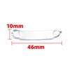 Acero Inoxidable Doble Agujero Brillante Curvado Marca Accesorios de Joyería DIY Collar Pulsera Moderno Genial Se Puede Grabar Logotipo Accesorios