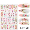 Adesivos de Nail Art Transfronteiriços de Beleza Total Flores de Primavera Folha de Ouro Azul Francês Flor Pequena Adesivos de Nail Art