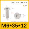Tornillos de Máquina de Acero Inoxidable 304 Cabeza Plana Delgada Hexagonal M5~M12 Estándar de Guangdong cm en Stock Tornillos Hexagonales de Cabeza Plana Grande