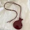 Collar de Resina de Colores Mochen, Accesorio Elegante y Moderno, Cadena Geométrica Redonda para Suéter con Cordón Ajustable