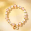Pulsera de Vidrio Luminoso para Mujer Gato de la Suerte Ojo de Gato Pulsera de Ceniza Cristal Nuevo Juguete Cultural Chino Adornos de Mano Adornos de Lugar Turístico Venta al por Mayor