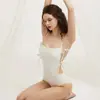 Nuevo Traje de Baño de una Pieza Estilo Francés Pura Pasión para Mujer, que Oculta el Vientre, Adelgazante, Realce para Busto Pequeño, Ropa de Baño para Vacaciones en Aguas Termales