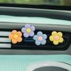 Clip de aromaterapia para salida de aire especial Wuling, clip de fragancia para perfume, linda flor de cinco pétalos, decoración de salida de aire