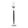 Cuchillo para carne de acero inoxidable con mango de madera de imitación portuguesa, tenedor y cuchara, de alto valor de color, estilo coreano, vajilla occidental, suministros para hotel, traje