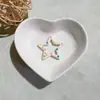 Llavero de Estrella de Cinco Puntas de Colores Pintada Colgante de Joyería Hecho a Mano DIY Accesorios Materiales Simples Gran Cantidad en Stock Venta al Por Mayor