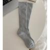 Calcetines Altos Elásticos para Pantorrilla para Mujer, Calcetines Largos Gruesos de Otoño e Invierno, Calcetines de Presión Adelgazantes, Calcetines Slouch de Tubo Alto de Moda