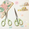 Tijeras Pequeñas Hechas a Mano Color Verde Menta Estilo Xiaohongshu para Estudiantes, Tijeras Pequeñas Simples yafiladas para Cortar Flequillos