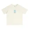 Camiseta de Manga Corta con Cuello Redondo, 240g de Peso Pesado 5A Antibacteriana Refrescante Sorona, Corte Holgado, Color Sólido Ropa de Trabajo, Estampado Transfronterizo