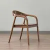 Silla de Comedor Guangsai, Silla de Estilo Chino, Silla Nórdica de Madera Maciza para Estudio con Respaldo, Silla Simple para Reuniones, Silla Doméstica de Madera Maciza