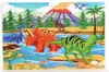 Rompecabezas de madera de 60 piezas para niños, dibujos animados de animales, cuento de hadas, rompecabezas plano, juguete de bloques de construcción educativo para la primera infancia del bebé