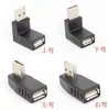 Adaptador USB Macho a Hembra Codo Arriba Abajo Izquierda Derecha USB 2.0 Macho a Hembra Extensión de 90 Grados Convertidor de Ángulo Recto Enchufe