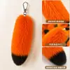 Pingente Cauda de Raposa Cauda de Pelo Sintético Charme de Bolsa Acessórios Chaveiro de Carro Cauda de Raposa de Halloween DIY Personalizado