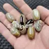 Pedras Soltas de Ágata Listrada, Pedras de Jade, Pedras de Tambor de Cintura de Ágata, Acessórios para Joias, Pedras Artesanais
