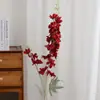 Flores Delphinium Artificiais para Arranjos de Chão de Casamento, Decorações de Teto, Ornamentos Decorativos Violeta Falsos, Decorações de Arte Floral