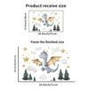 Pegatinas transfronterizas de Amazon de dinosaurios lindos, nubes, estrellas, pegatinas para dormitorio, habitación, sala de estar, pared