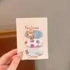 Nuevo clip para el pelo ovalado de tela para niños, clip BB para niñas, pasador de dibujos animados versátil y lindo, clip lateral para flequillo, accesorio para el cabello para niñas