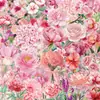 Ins Pegatinas de Flores para Plantas PET Transparente Material Guka para Journaling Pegatinas de Paisaje Decoración diy Journal Autoadhesivas
