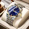 Reloj Kasrluo para Hombre Calendario Dual Luminoso Impermeable Correa de Acero Reloj de Cuarzo Procesamiento al por Mayor Reloj Esfera Grande Reloj para Hombre