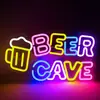 Decoración de pared de neón de Amazon BAR bar tarro de cerveza restaurante Letrero LED cartelera tablero de luz luminosa