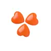 Fresco de Verano Naranja Naranja Hielo Corazón de Durazno Agrietado Corazón Parche de Resina Aretes DIY Aretes para Mujer Accesorios de Flor para Zapatos