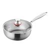 Olla Yukihira de Titanio Alemán para Uso Doméstico, Olla Antiadherente sin Recubrimiento, Olla para Comida Complementaria de Bebé, Olla Especial para Sopa para Cocina de Inducción, Lechetera Pequeña