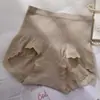 Braguitas de cintura alta sin costuras para realce de cadera y abdomen, de encaje modal, sin costuras, talla grande, tipo bóxer para mujer