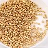 Cuentas de metal de bronce plateado galvanizado de 1,5 mm, 2 mm, 3 mm y 4 mm, hechas a mano, para collar, cuentas dispersas.