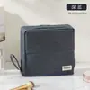 Bolsa de Maquillaje Vertical de Gran Capacidad para Mujer, Se Puede Colgar en una Maleta, con Espejo, Patrón Cruzado de PU, Bolsa de Almacenamiento Impermeable para Mujer