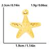 Aço Inoxidável 304 Moda Europeia e Americana Pingente de Estrela do Mar Oceânica Colar de Aço Titânio Textura Simples Acessórios de Joias de Nicho