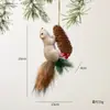 Nuchi Adorno Navideño de Ardilla Artificial Coreana Transfronterizo Colgante Pequeño Decoración de Árbol de Navidad Regalo Creativo