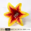 Cabeza de flor de lirio artificial 3D realista, accesorio para el cabello Hanfu, materiales para manualidades DIY, accesorio para fotos de boda, guirnalda de flores, arreglo floral