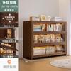 Librero de Madera Maciza de Combinación Libre Gabinete de Almacenamiento Modular Almacenamiento de Pared Integrado Gabinete Bajo Estante de Exhibición de Piso