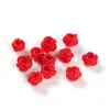 Color Sólido Rojo y Negro Tejido Nudo de Piña Pulsera Hecha a Mano Materiales para Collares Nudo Chino Cuentas Espaciadoras Pequeñas Accesorios Venta al por Mayor