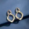 Aguja de plata 925, diseño de nicho, aretes de puesto de mercado nocturno, fuente mayorista, aretes de moda estilo coreano, aretes populares