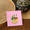 Marcador de Latón Panda Estilo Chino Metal Souvenir Creativo Regalo para Estudiantes de Primaria Caja de Regalo Personalizada Tendencia Nacional Dibujos Animados