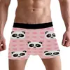 Roupa Íntima Masculina Europeia e Americana Transfronteiriça Lanterna de Abóbora Abacate Impressão Digital 3D Cueca Boxer Masculina Cueca Boxer Respirável