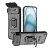 Adecuado para la Funda de Teléfono con Anillo Oso de Batalla Aérea para el Nuevo Iphone17Air y la Funda de Teléfono con Ventana Deslizante Magnética para el Apple 17Pro