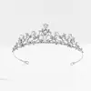 Coroa de Noiva Europeia e Americana Premium Sense com Diamantes, Nova Faixa de Cabelo para Casamento, Coroa de Princesa com Strass para Vestido de Noiva