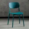 Cadeira de jantar de plástico nórdica doméstica, cadeira de encosto casual simples, cadeira de negociação de mesa de plástico da moda, banco ao ar livre