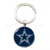 Venda direta da fábrica NFL 32 logotipos de time pedra do tempo liga chaveiro pingente de carro bolsa em estoque