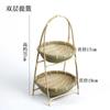 Atacado artesanal produtos de bambu cesta multi-camada cesta de armazenamento doméstico mesa cesta de frutas cesta de bambu bandeja de chá