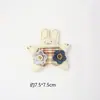 Acessórios de boneca de tecido xadrez estilo Chanel coelho boneca de tecido coelho acessórios de boneca gato de desenho animado coelho suspensórios urso de pelúcia brinquedo roupas feito à mão diy