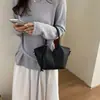 Bolso de Mano de Cubo de Moda Tendencia 2026 de Hombro Único Tejido de Verano de Gran Capacidad para Mujeres